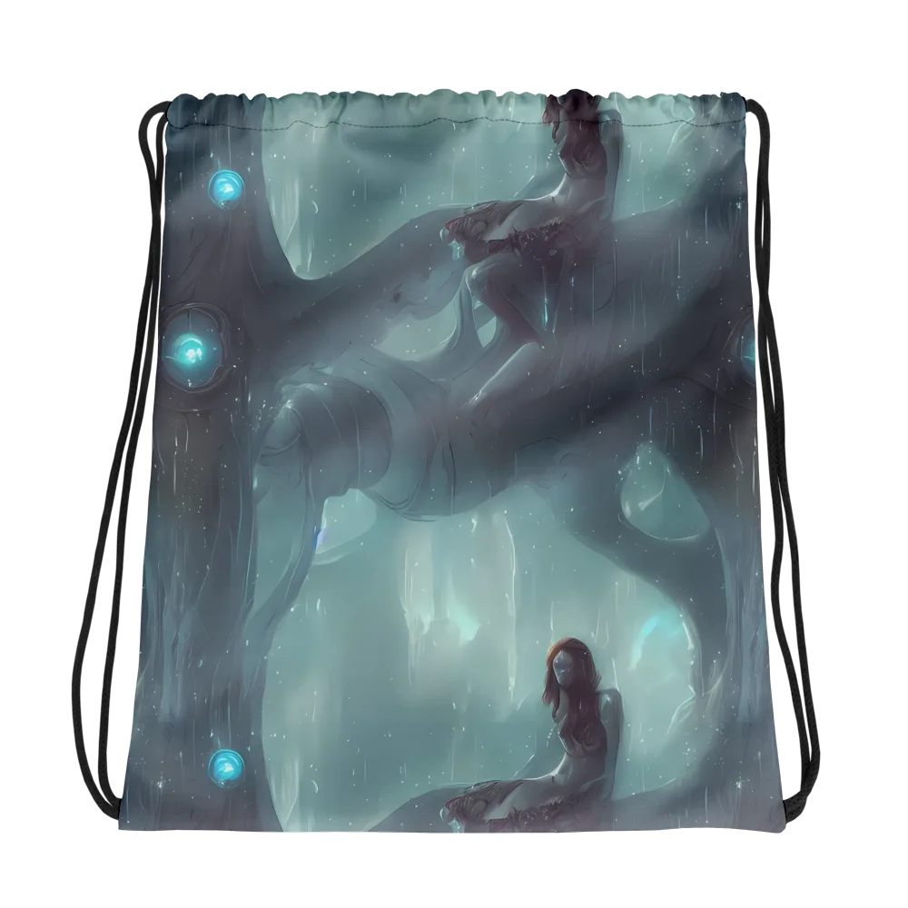 Liquid Serenity on Drawstring Bag — Photo
