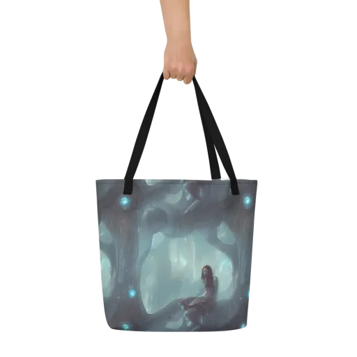 Liquid Serenity on a Large Tote Bag W/ Pocket