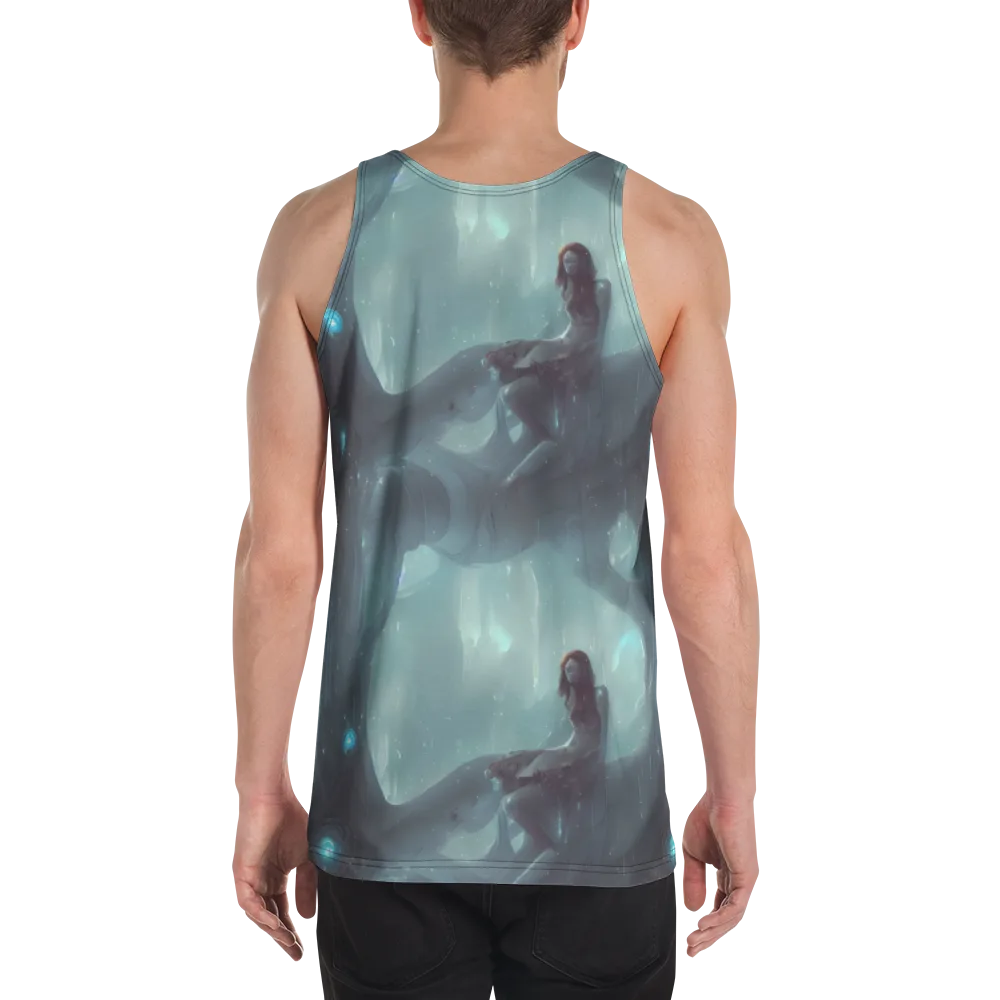 Liquid Serenity on Men's Tank Top — Back