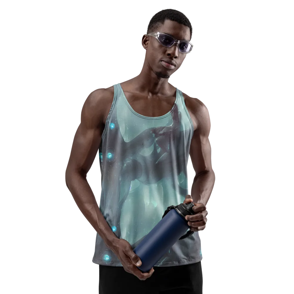Liquid Serenity on Men's Tank Top — Front
