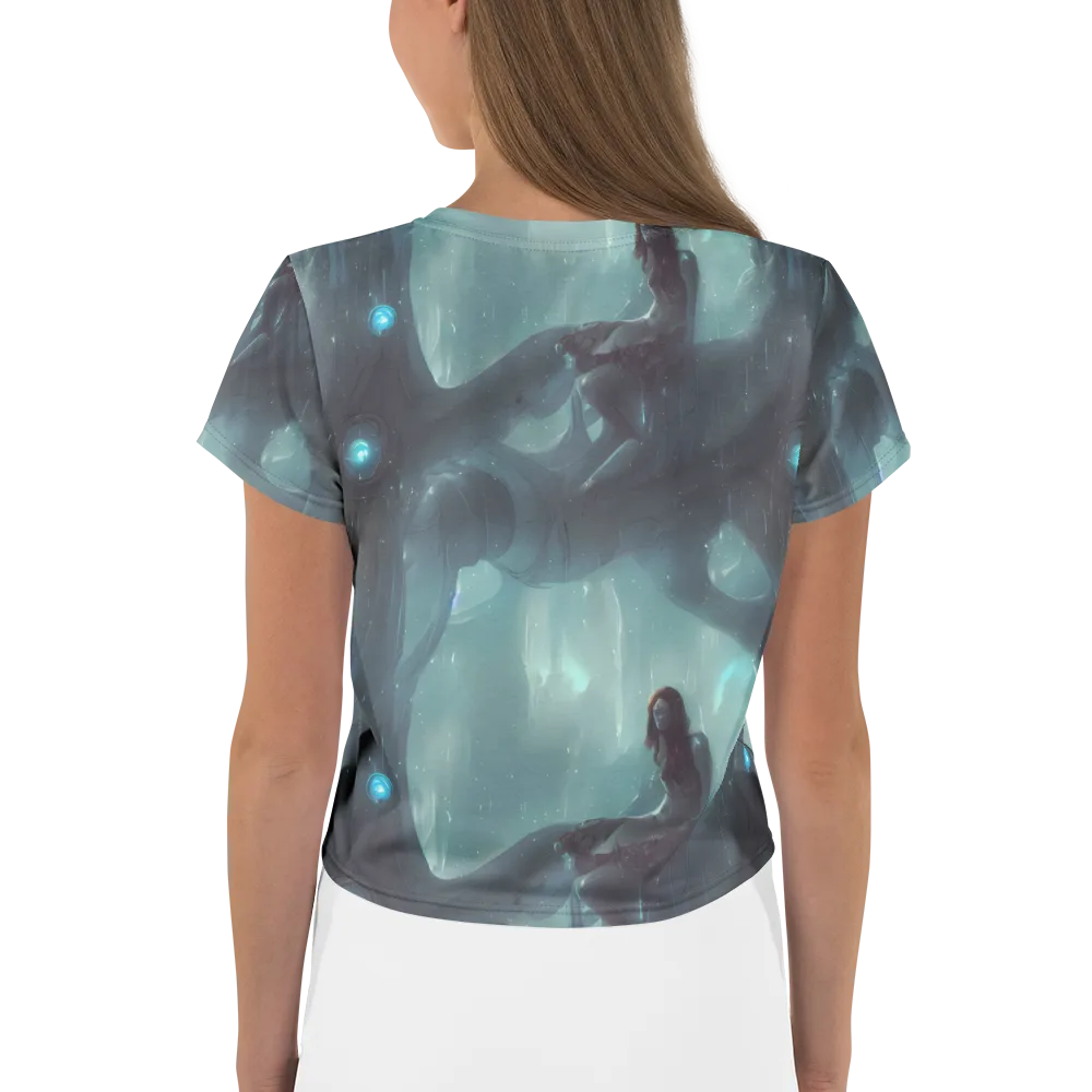 Liquid Serenity on Crop Tee — Back