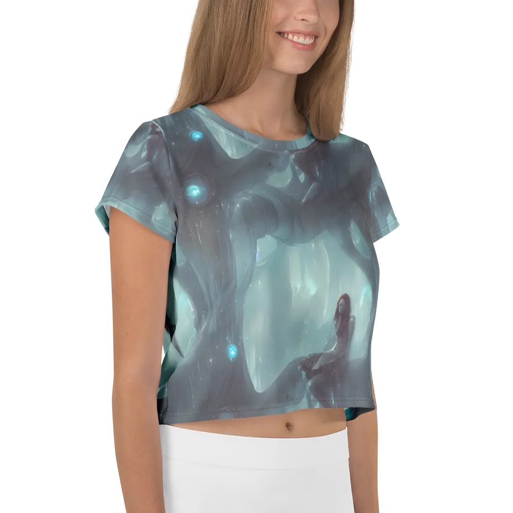 Liquid Serenity on Crop Tee — Right