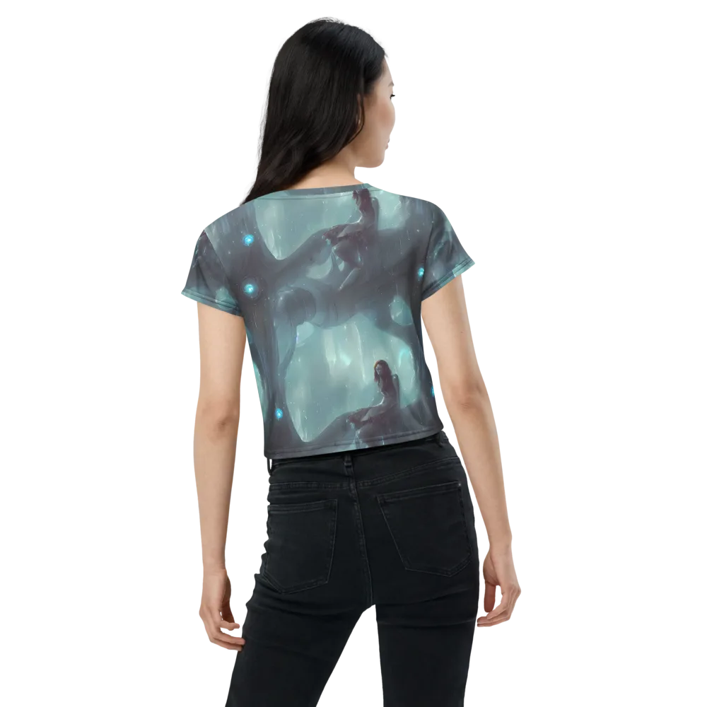 Liquid Serenity on Crop Tee — Back