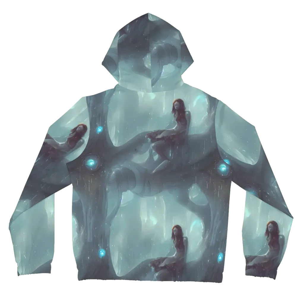 Liquid Serenity on Women's Full-Zip Hoodie — Back