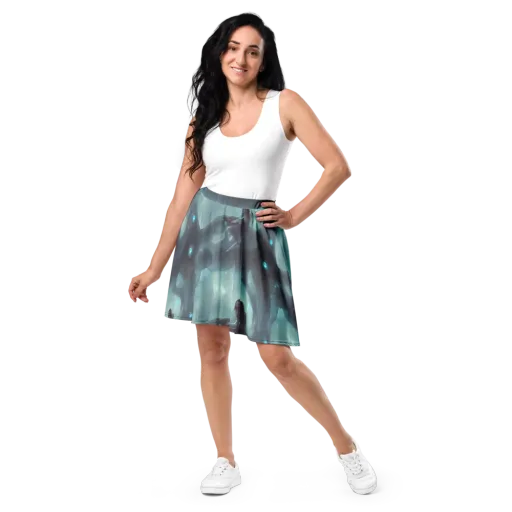 Liquid Serenity on a Skater Skirt