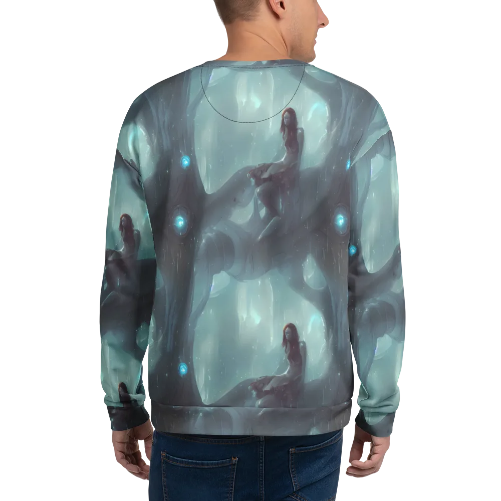 Liquid Serenity on Sweatshirt — Back