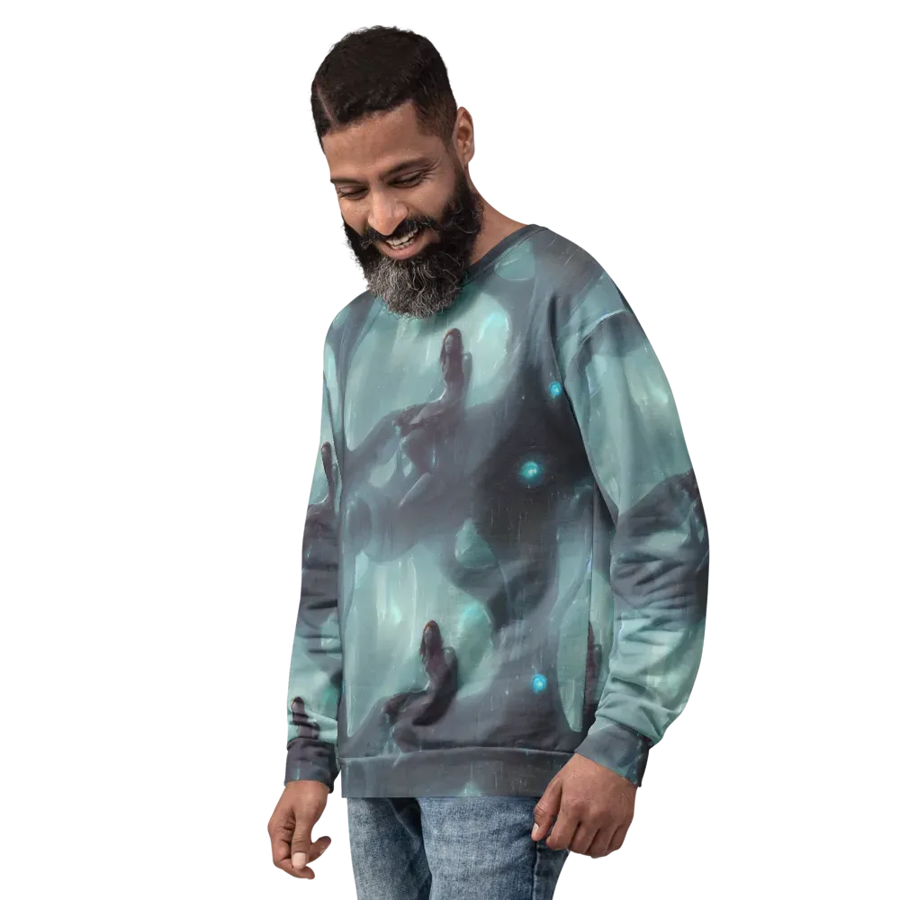Liquid Serenity on Sweatshirt — Left Front