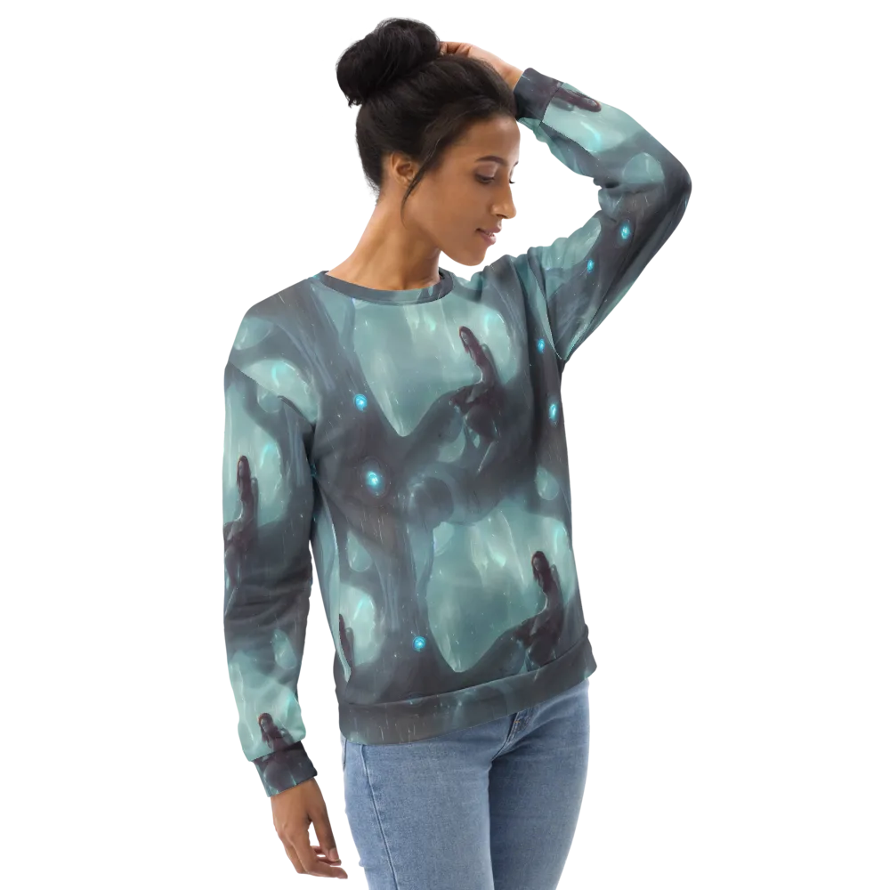 Liquid Serenity on Sweatshirt — Right Front