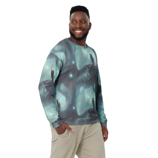 Liquid Serenity on a Sweatshirt