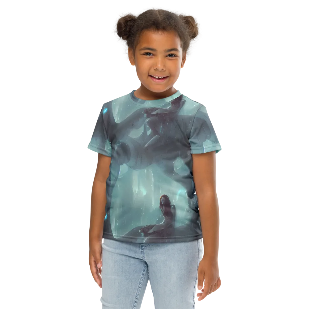 Liquid Serenity on Kids Crew Neck T-Shirt — Front