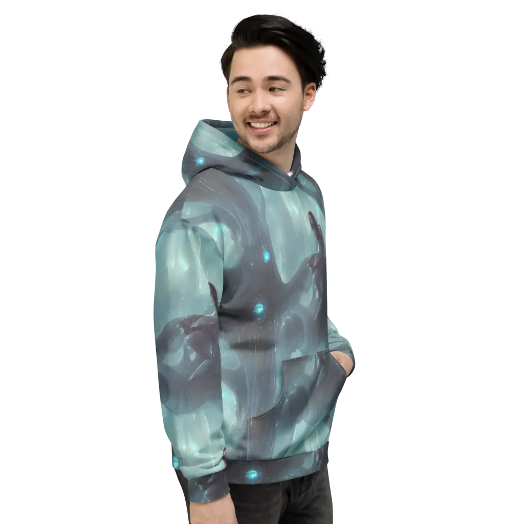 Liquid Serenity on Hoodie — Right