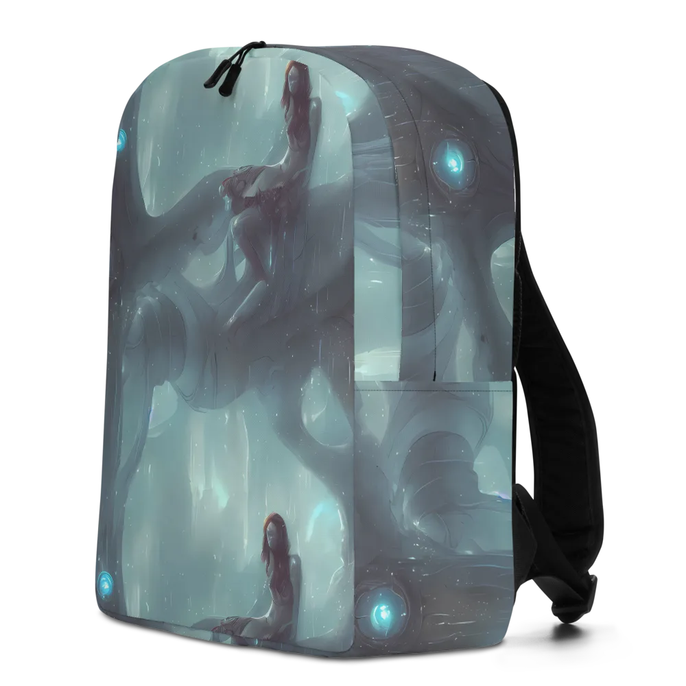 Liquid Serenity on Minimalist Backpack — Left