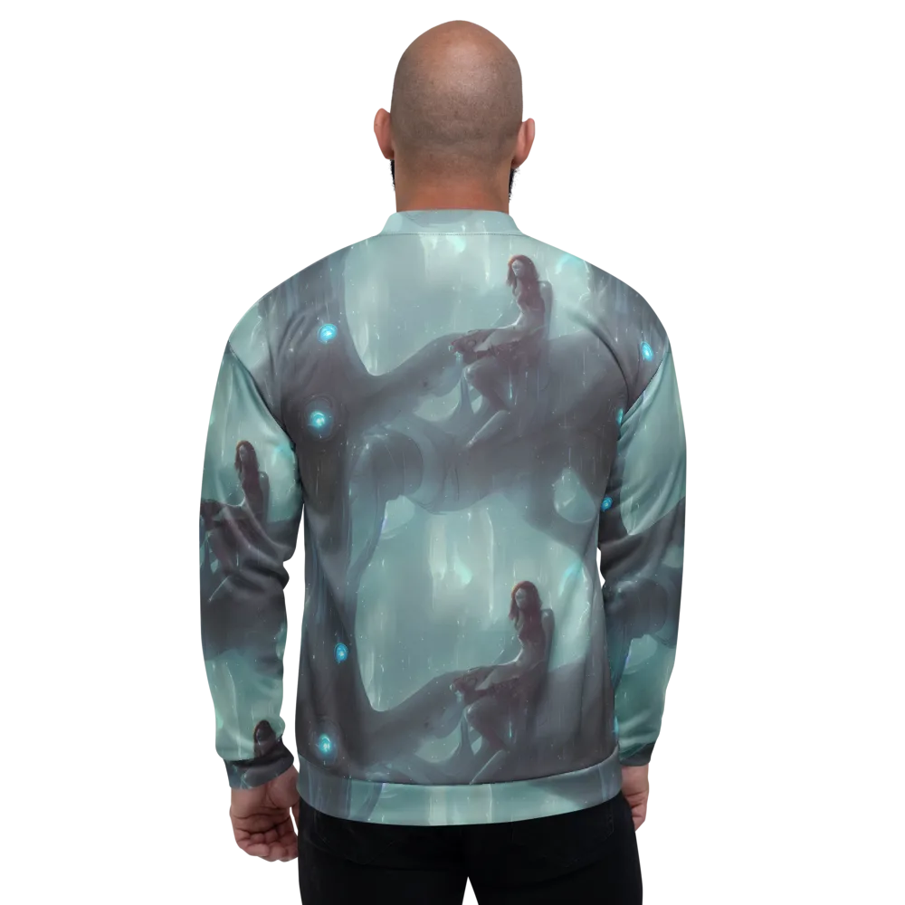Liquid Serenity on Bomber Jacket — Back