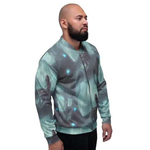 Liquid Serenity on a Bomber Jacket