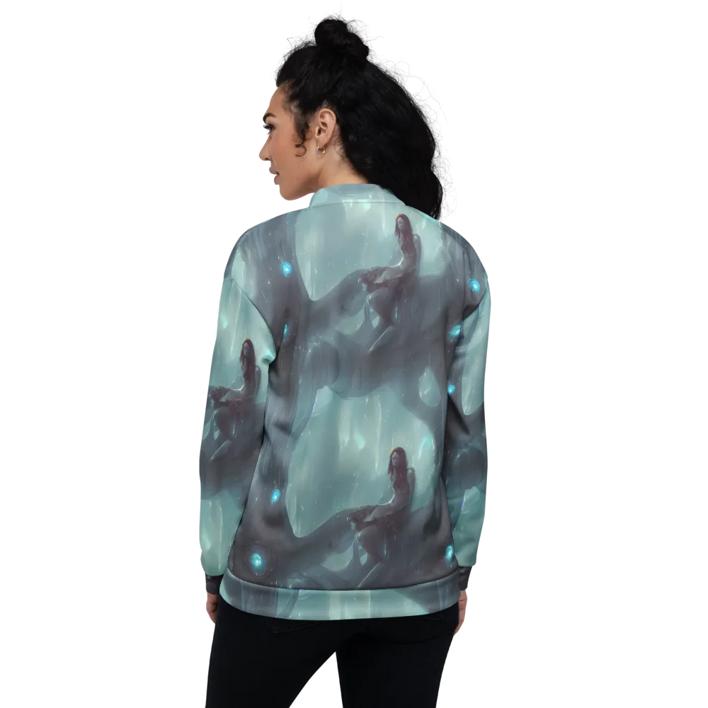 Liquid Serenity on Bomber Jacket — Back