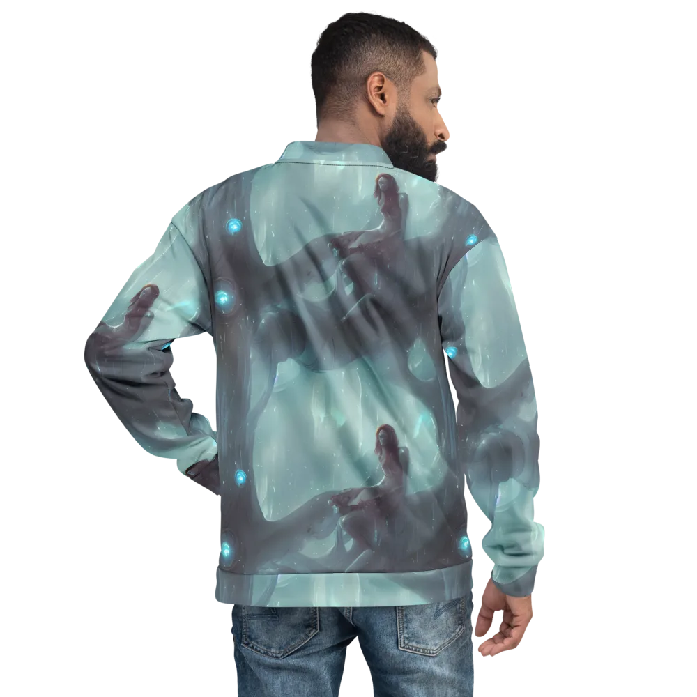 Liquid Serenity on Bomber Jacket — Back