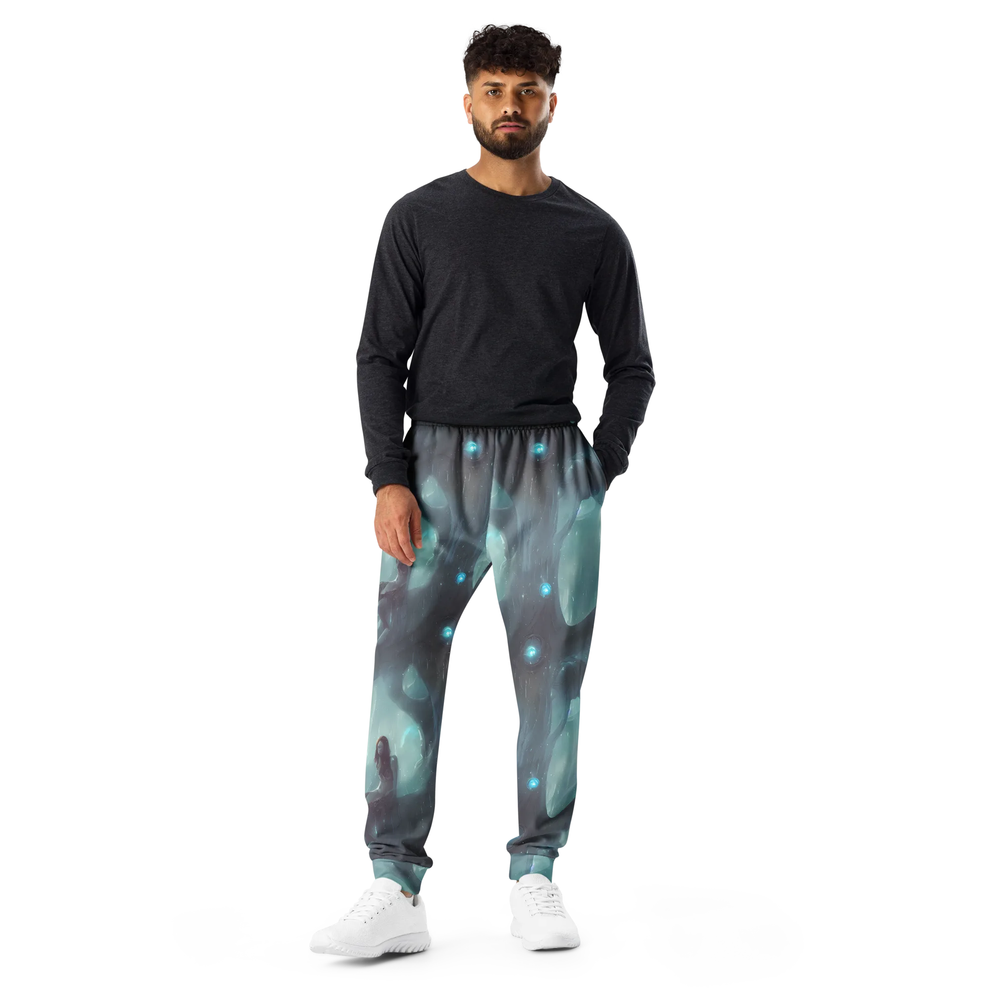 Liquid Serenity on Men's Joggers — Front