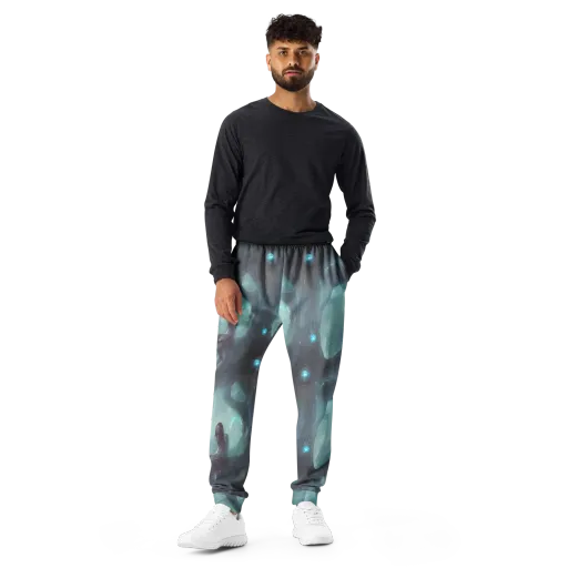 Liquid Serenity on a Men's Joggers