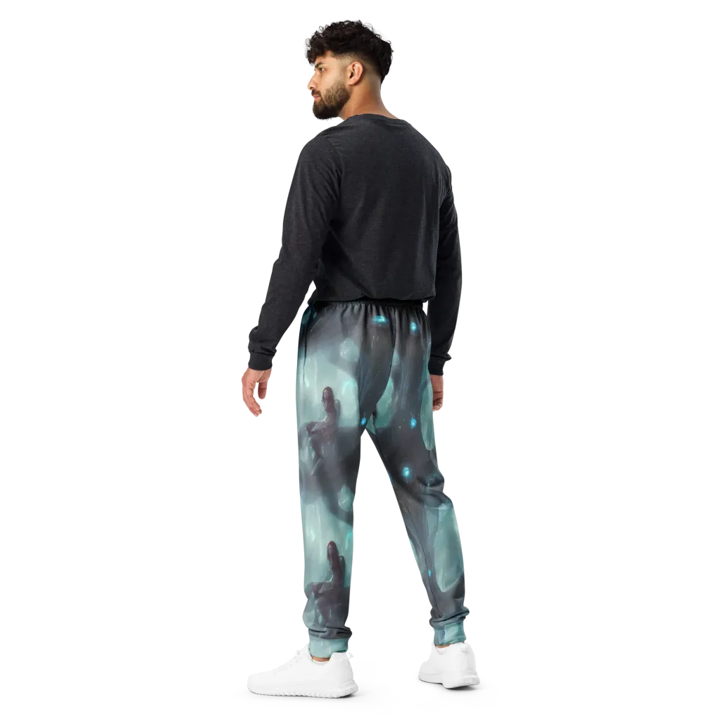 Liquid Serenity on Men's Joggers — Back