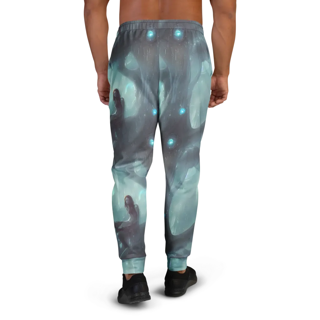Liquid Serenity on Men's Joggers — Back