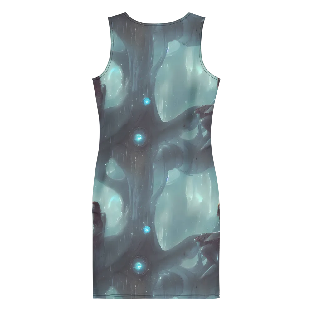 Liquid Serenity on Bodycon Dress — Back