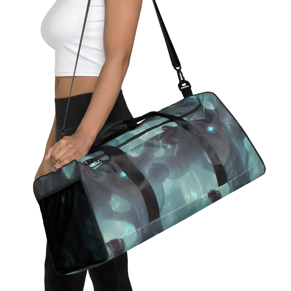 Liquid Serenity on Duffle Bag — Front