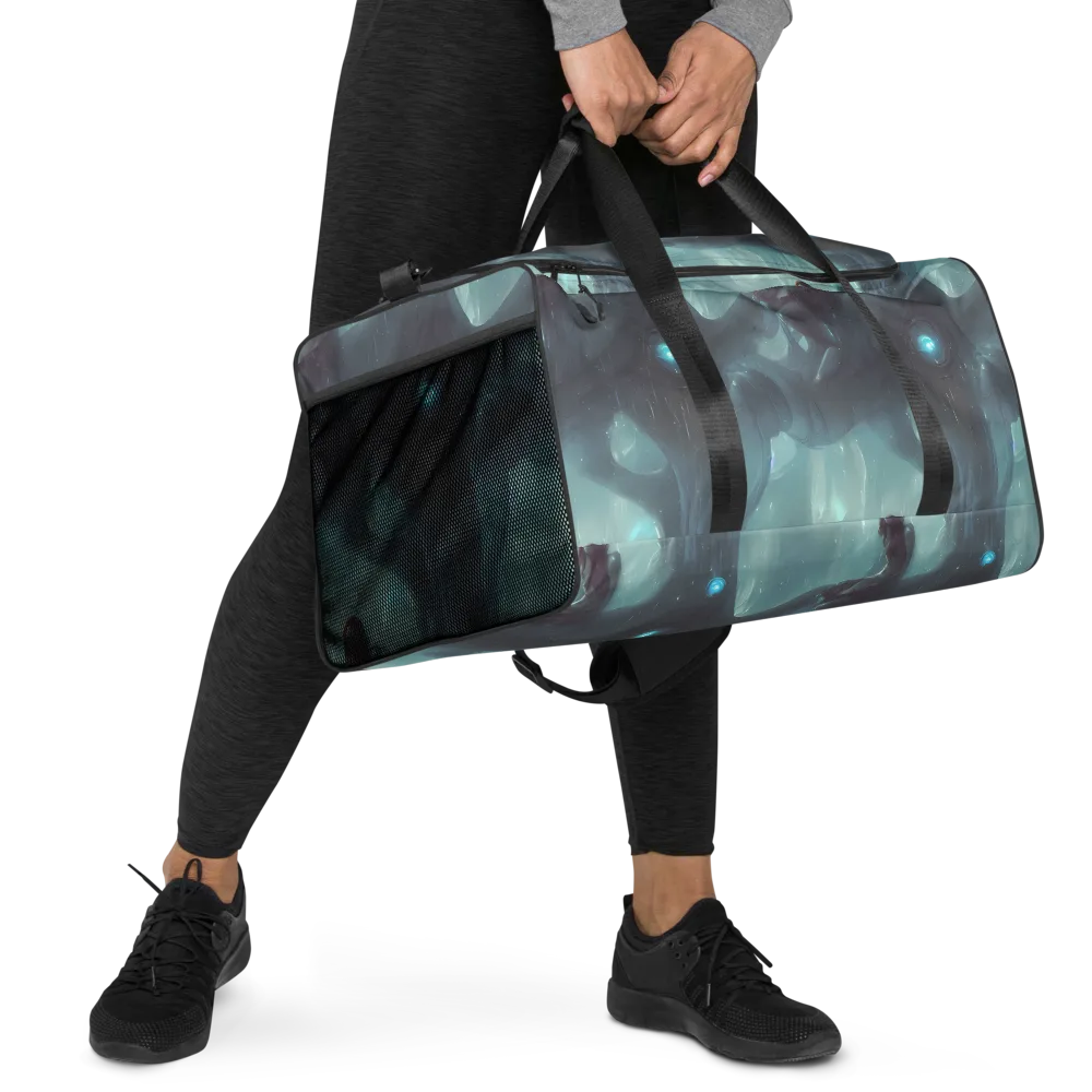 Liquid Serenity on Duffle Bag — Right Front