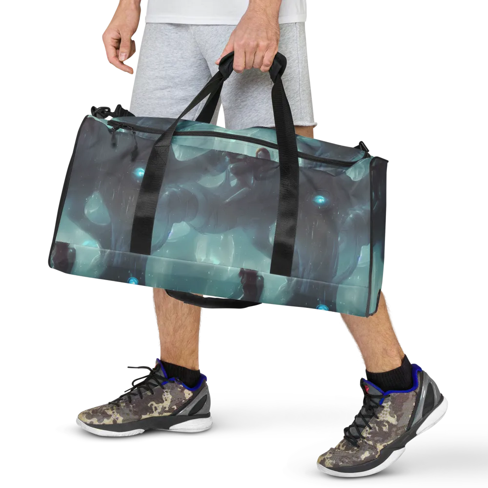 Liquid Serenity on Duffle Bag — Front