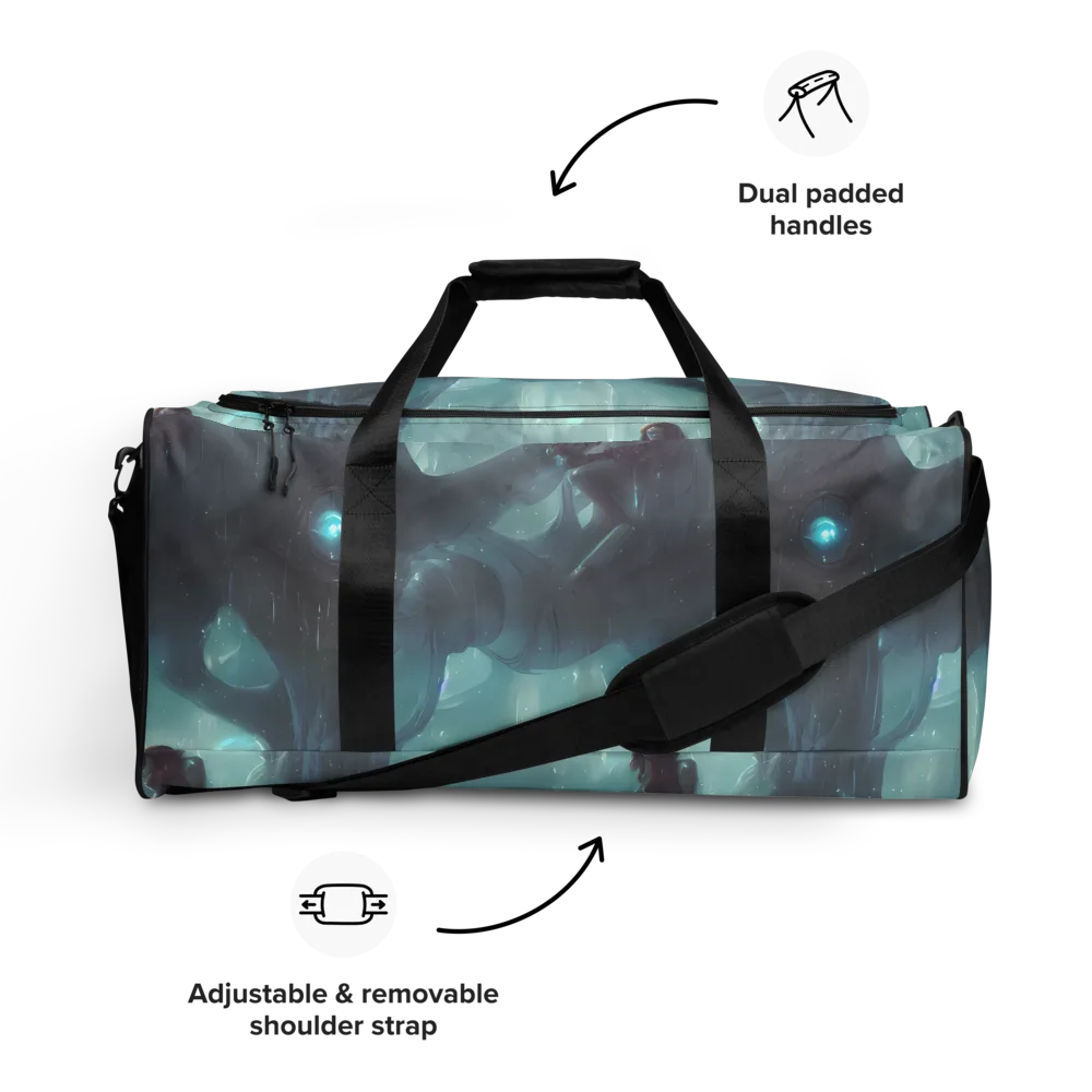 Liquid Serenity on Duffle Bag — Front