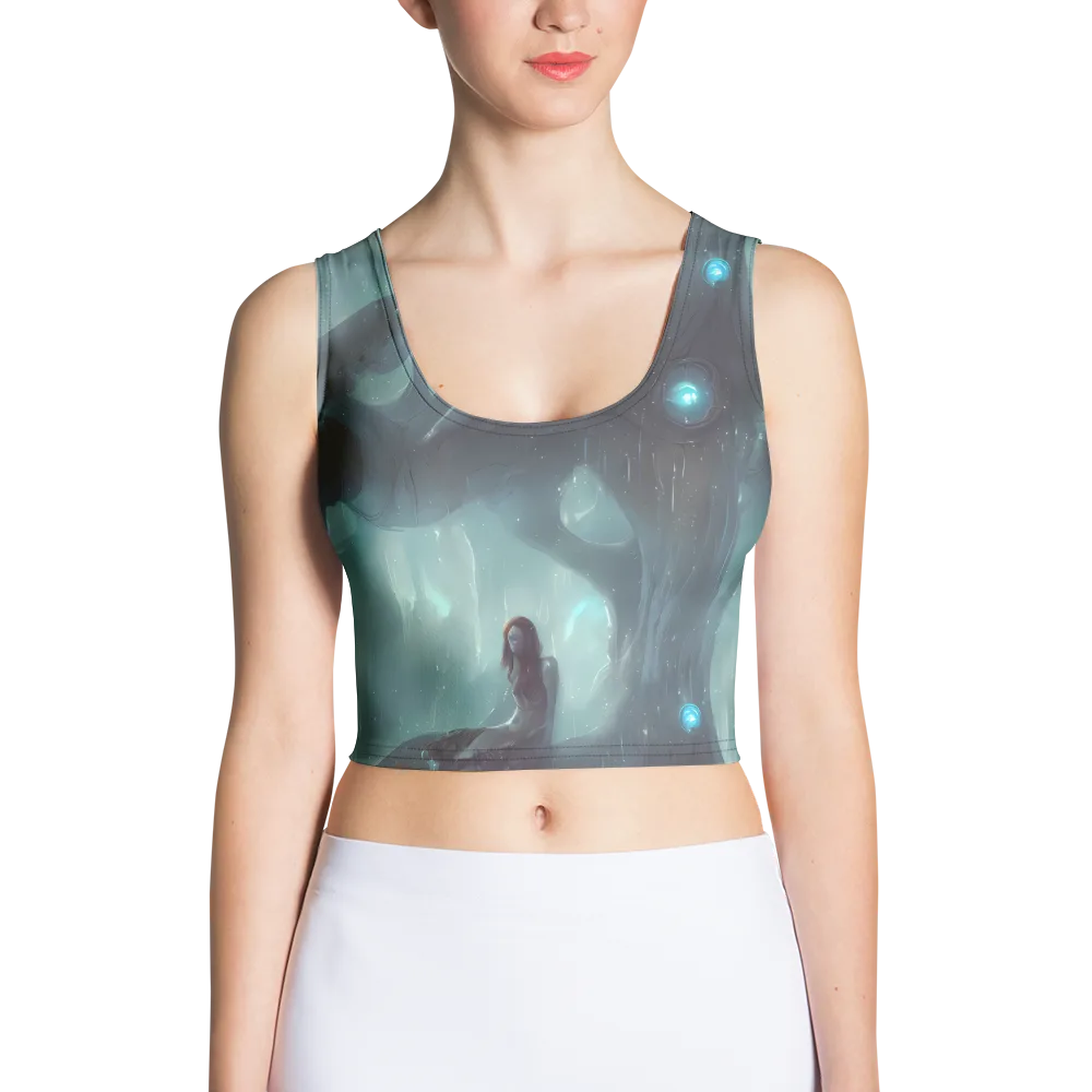 Liquid Serenity on Crop Top — Front