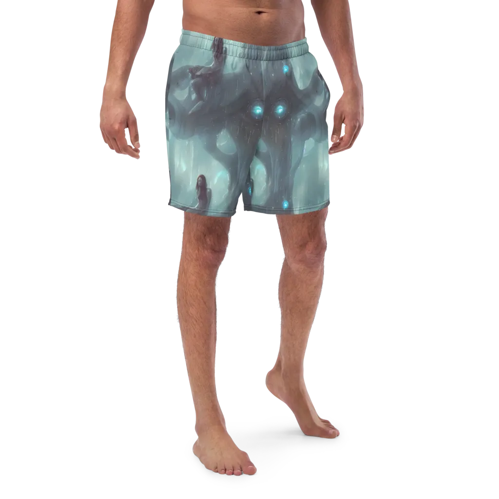 Liquid Serenity on Swim Trunks — Front
