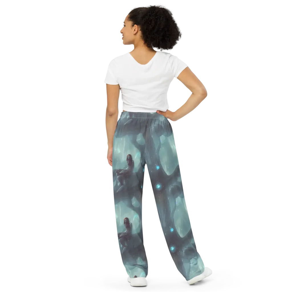Liquid Serenity on Wide-Leg Pants — Back