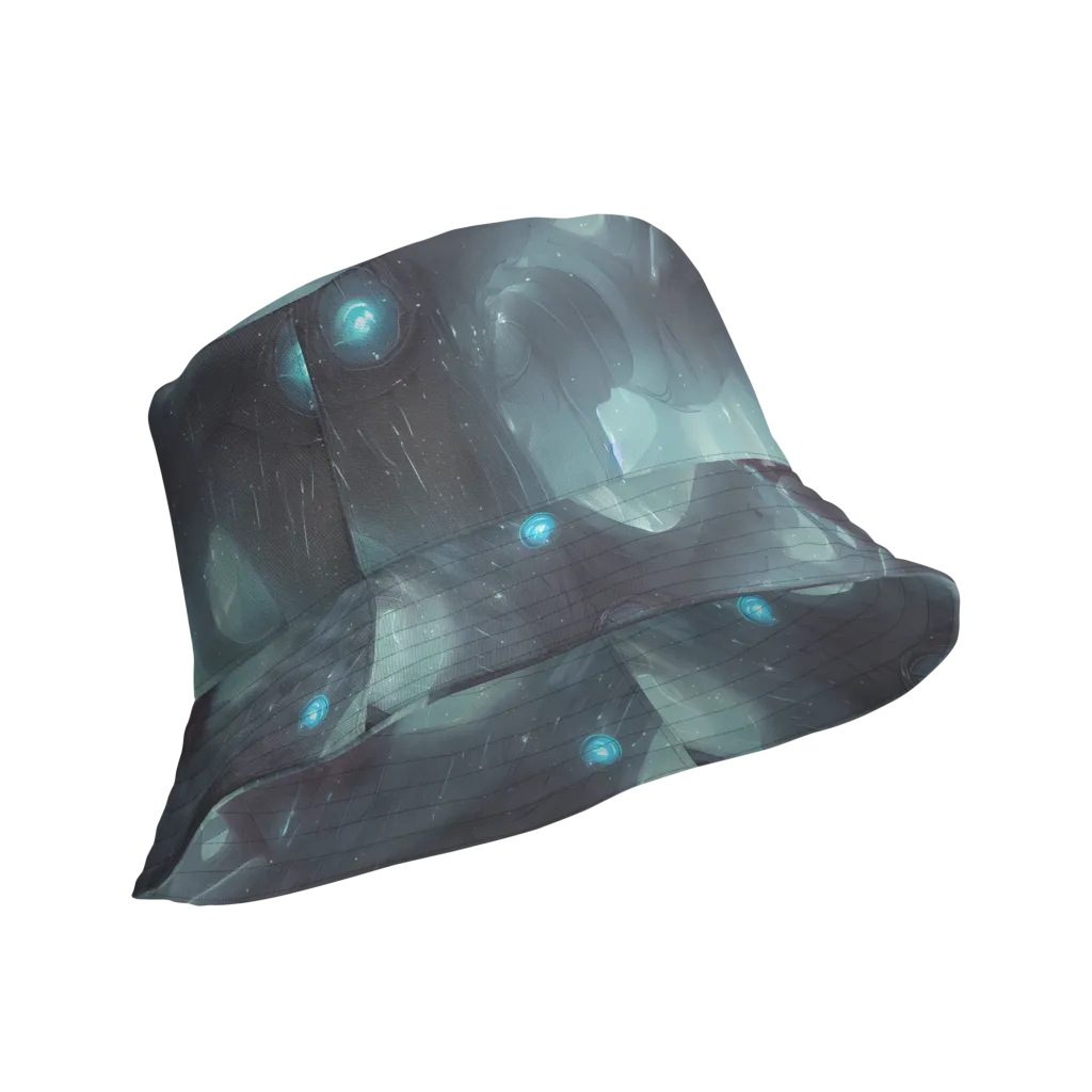 Liquid Serenity on Reversible Bucket Hat — Product details Outside