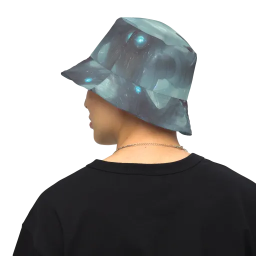 Liquid Serenity on a Reversible Bucket Hat