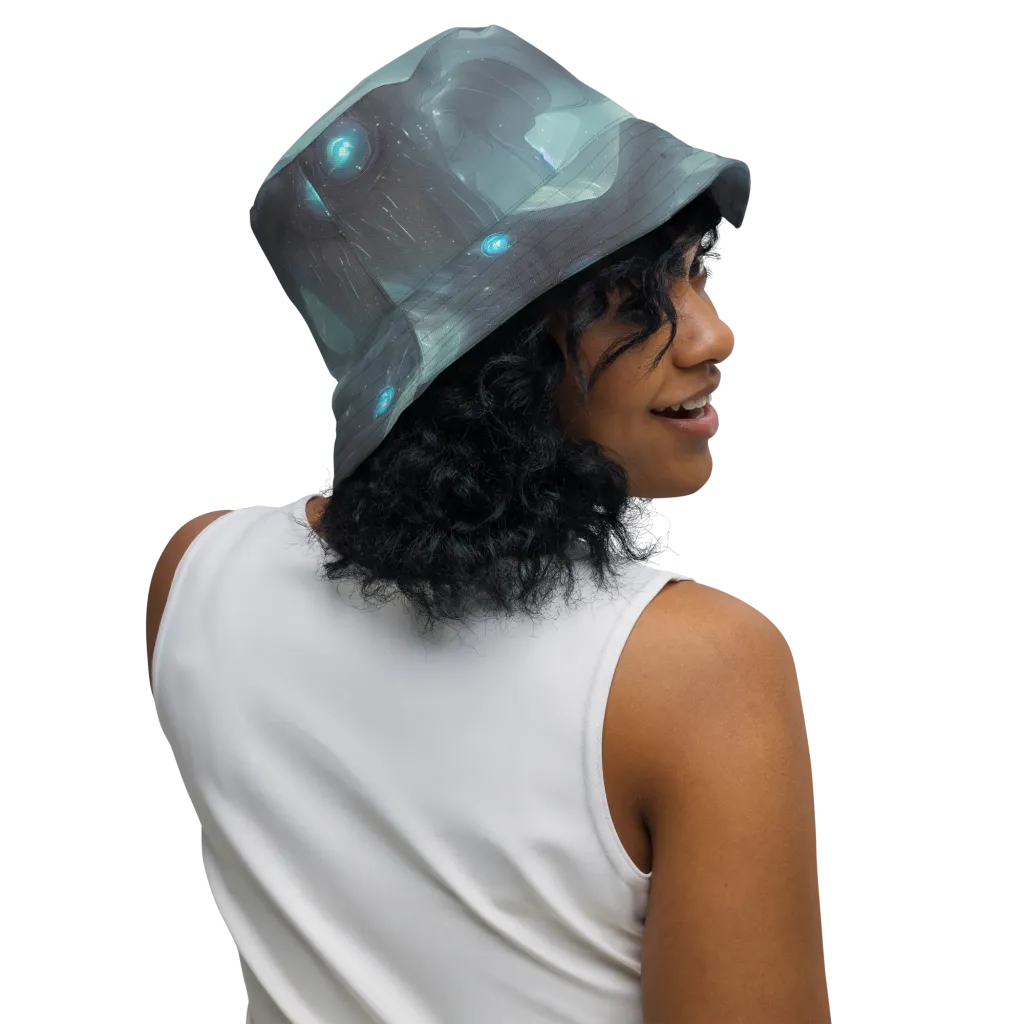 Liquid Serenity on Reversible Bucket Hat — Right Outside