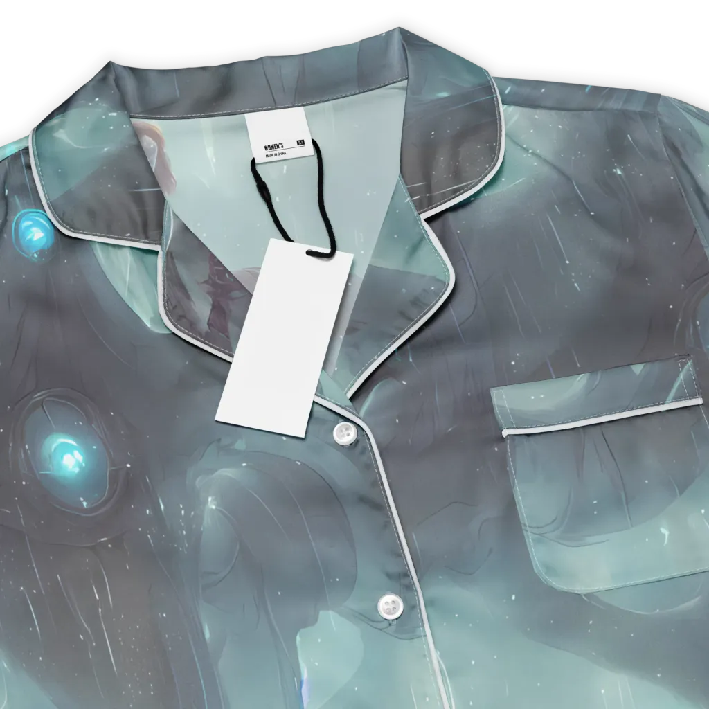 Liquid Serenity on Women's Short Sleeve Pajama Top — Product details