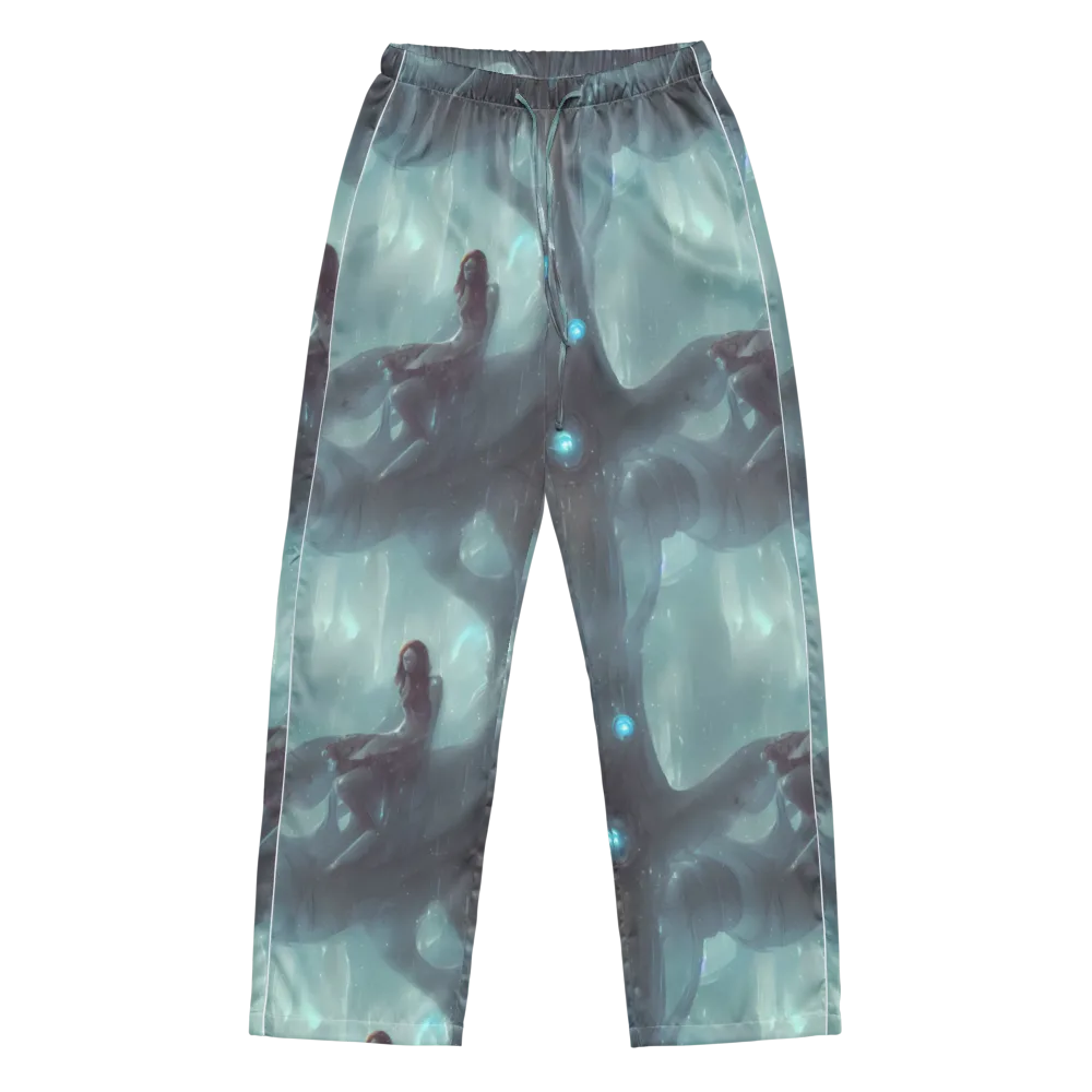 Liquid Serenity on Women's Pajama Pants — Front