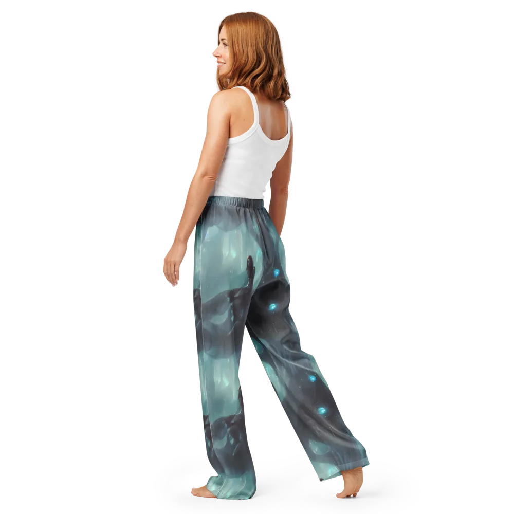 Liquid Serenity on Women's Pajama Pants — Back