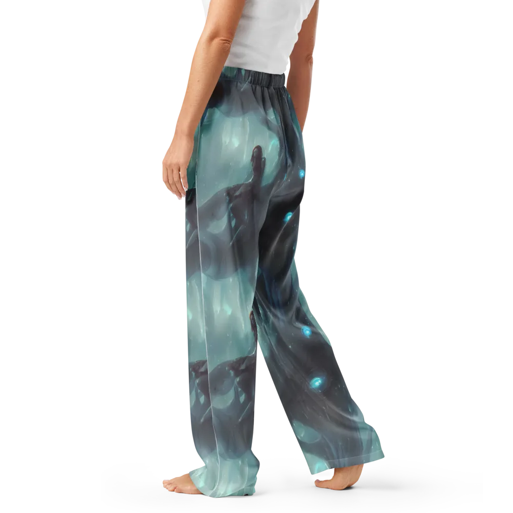 Liquid Serenity on Women's Pajama Pants — Left
