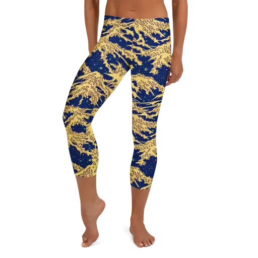 Celestial Ridge on a Capri Leggings