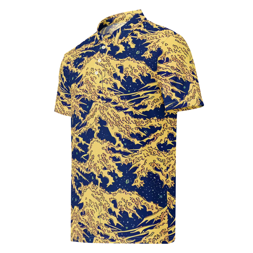 Celestial Ridge on Men's Slim Fit Polo Shirt — Left Front