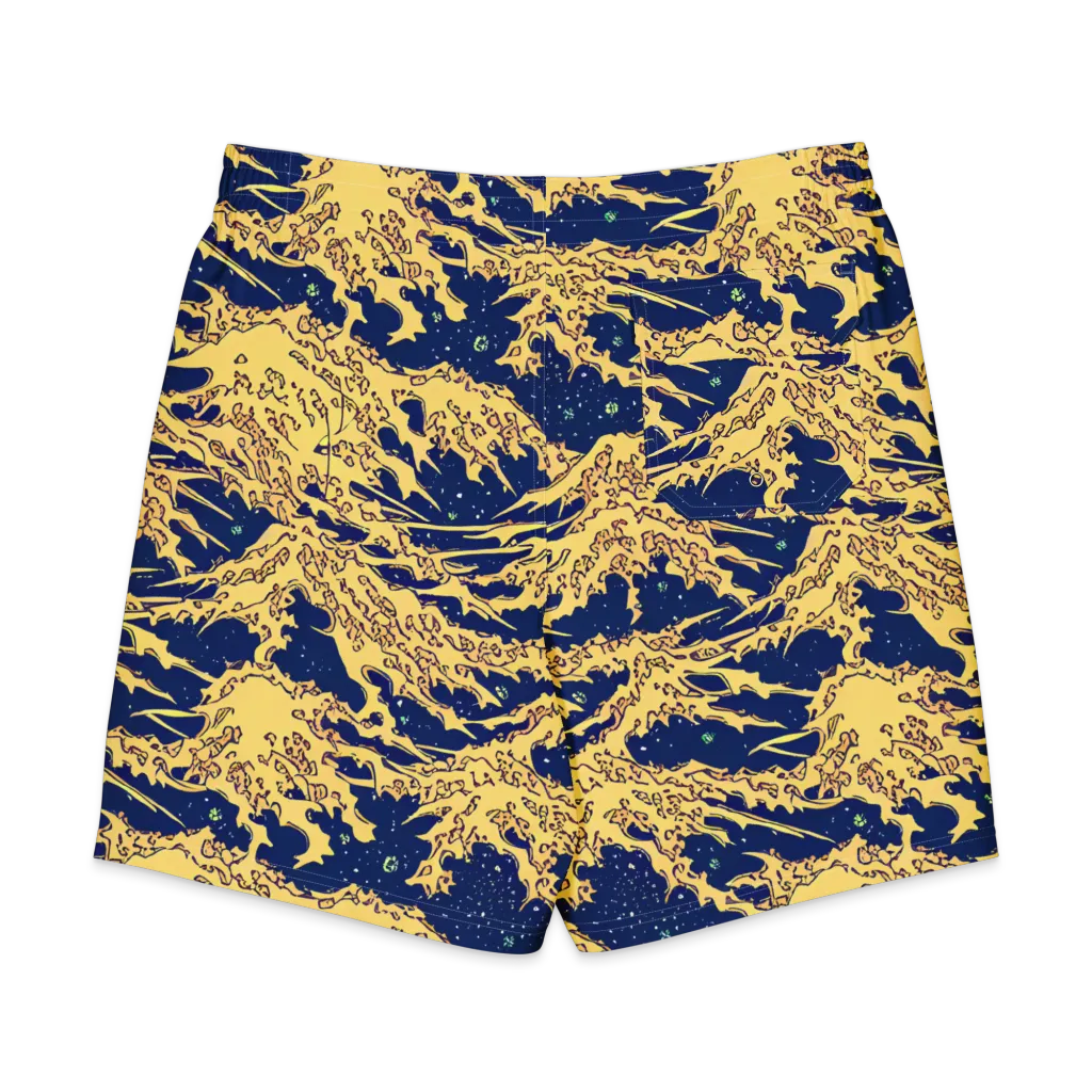 Celestial Ridge on Men's Board Shorts — Back