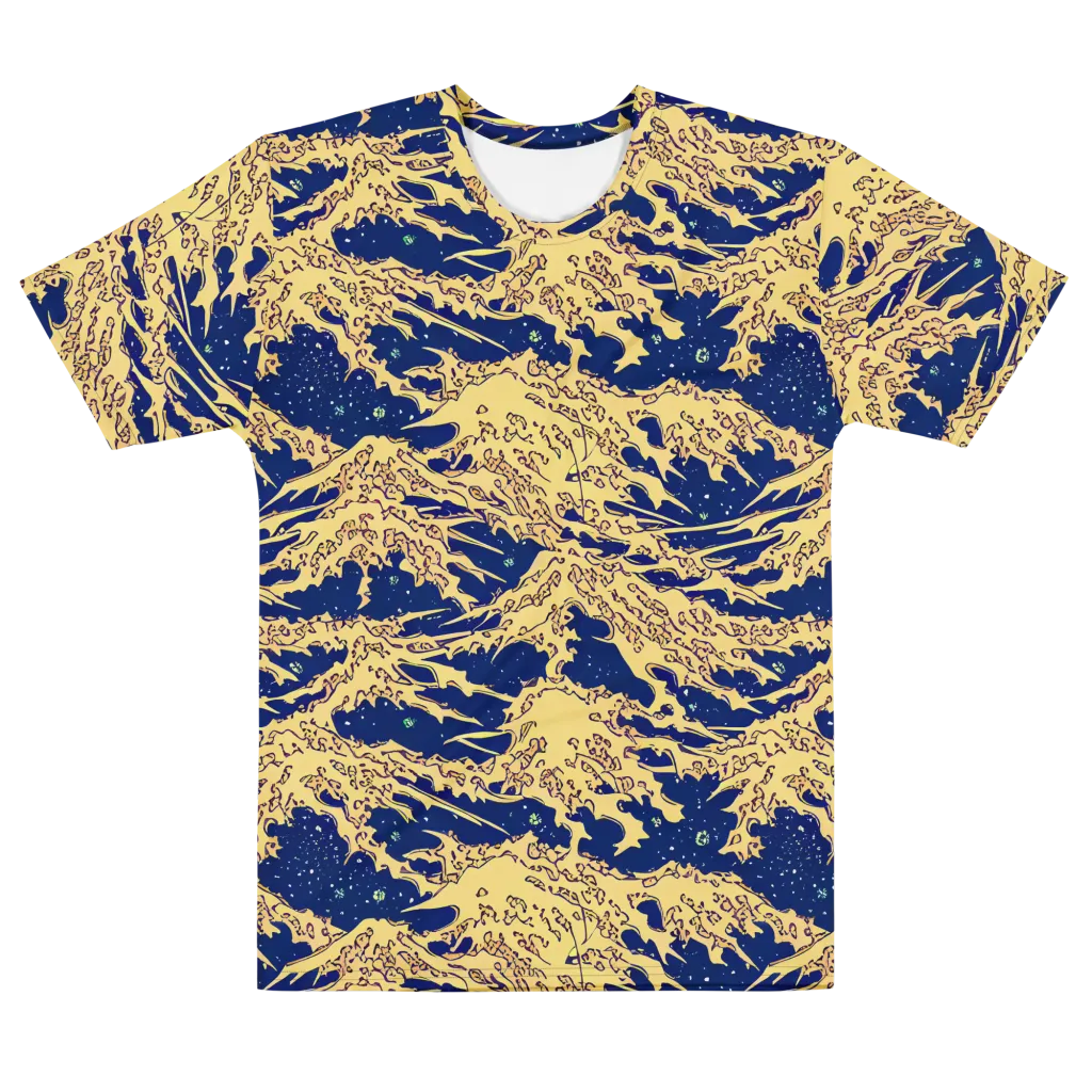 Celestial Ridge on Men's Cotton Crew Neck T-Shirt — Front