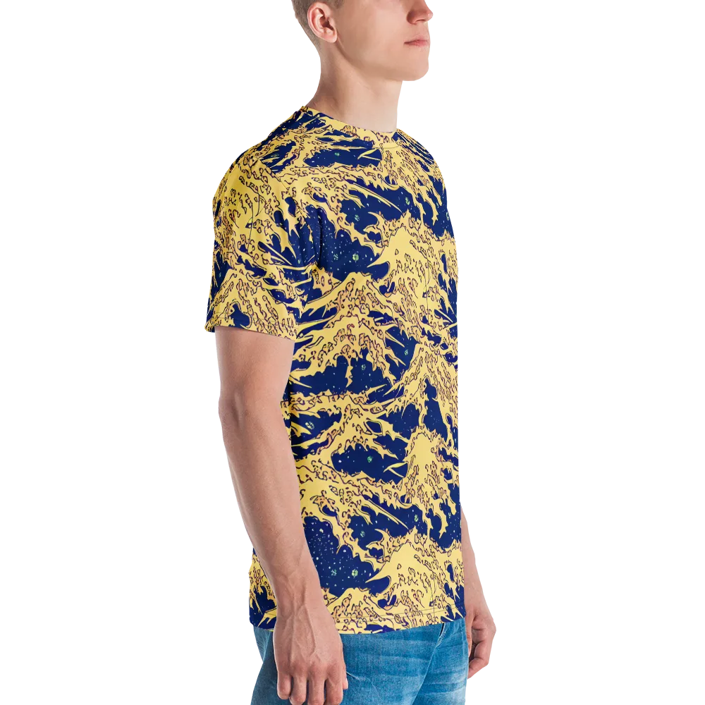 Celestial Ridge on Men's Crew Neck T-Shirt — Right