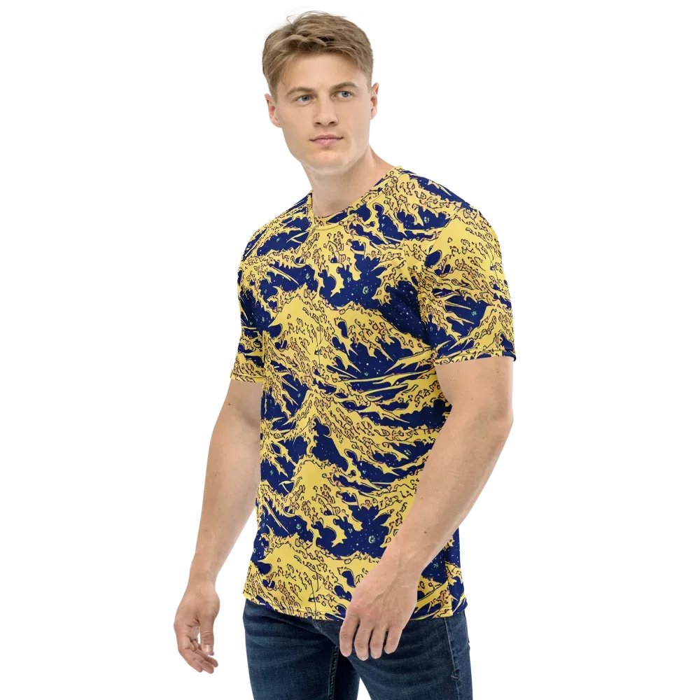 Celestial Ridge on Men's Crew Neck T-Shirt — Left