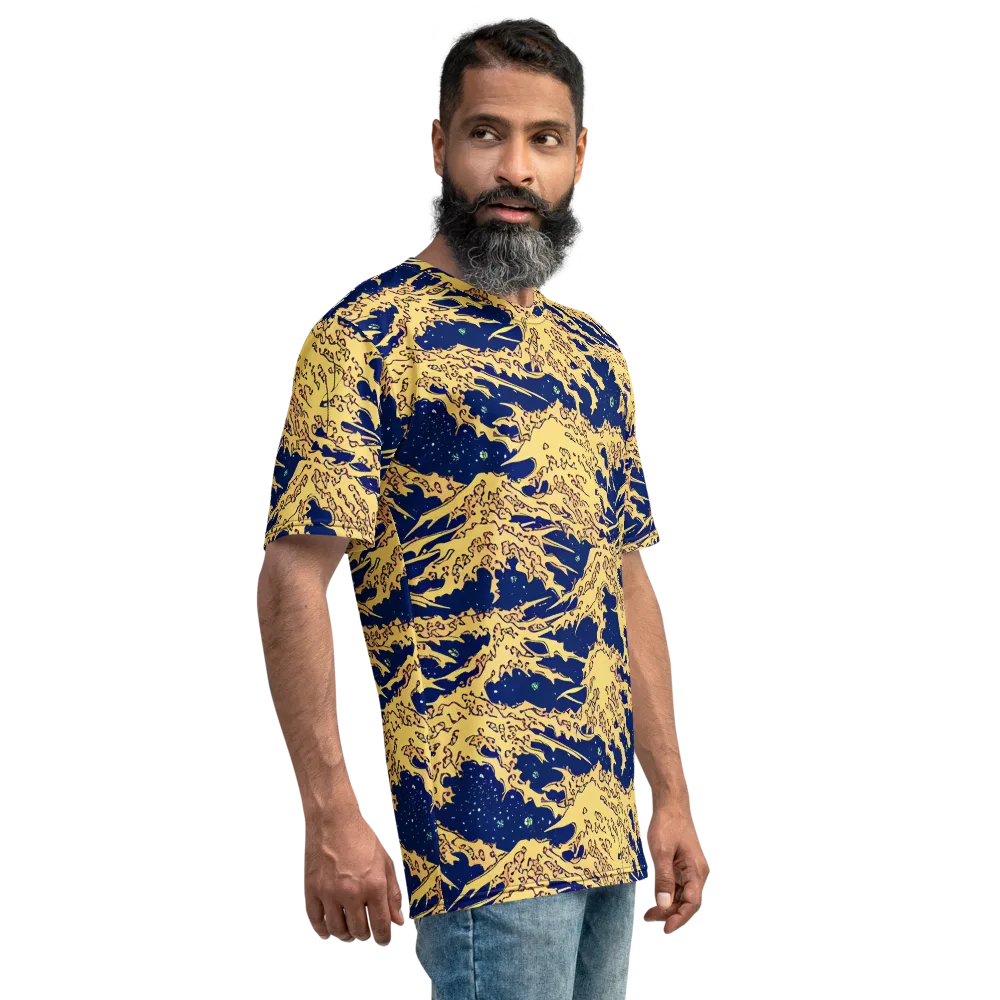 Celestial Ridge on Men's Crew Neck T-Shirt — Right