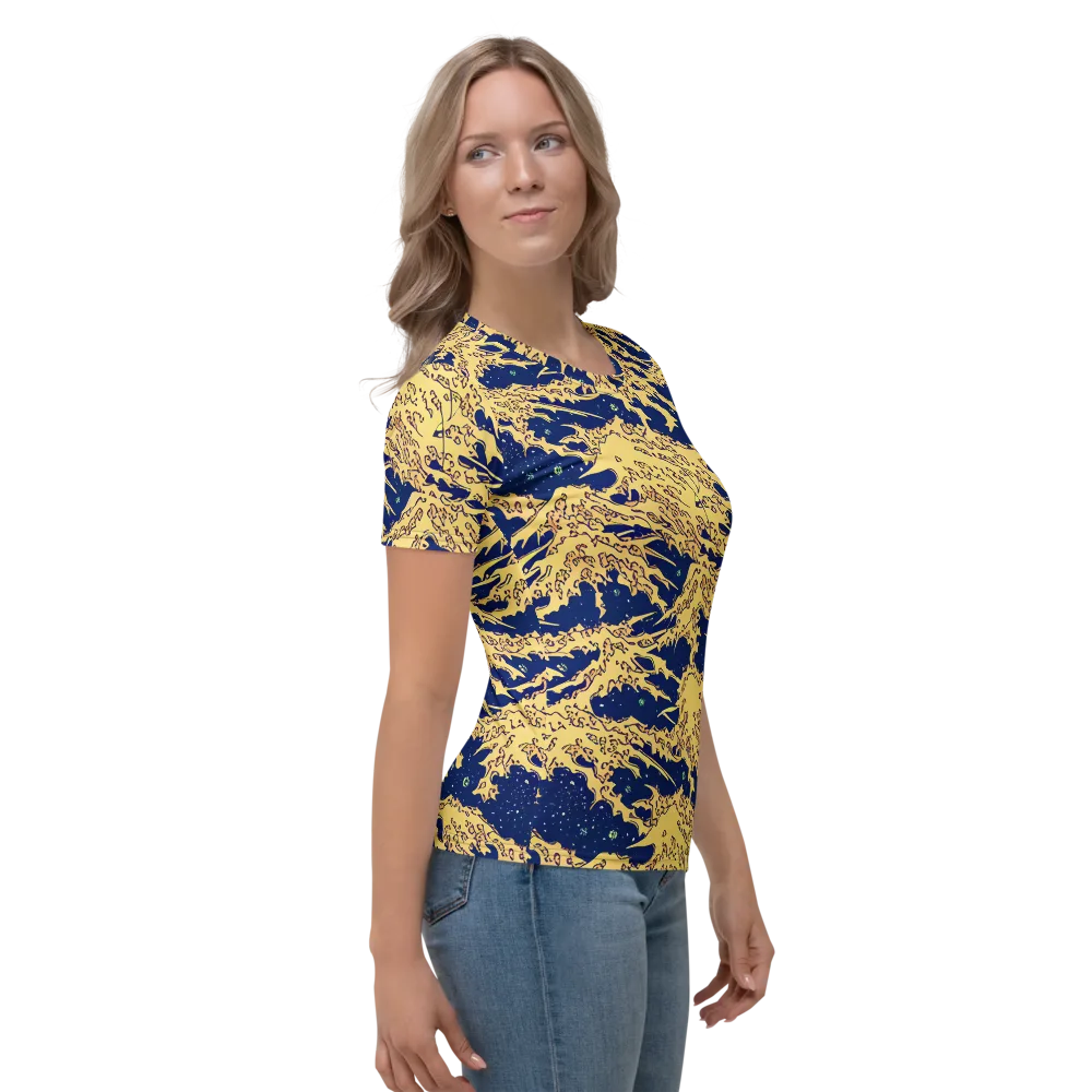 Celestial Ridge on Women's Crew Neck T-Shirt — Right