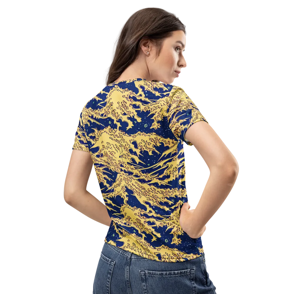 Celestial Ridge on Women's Crew Neck T-Shirt — Back