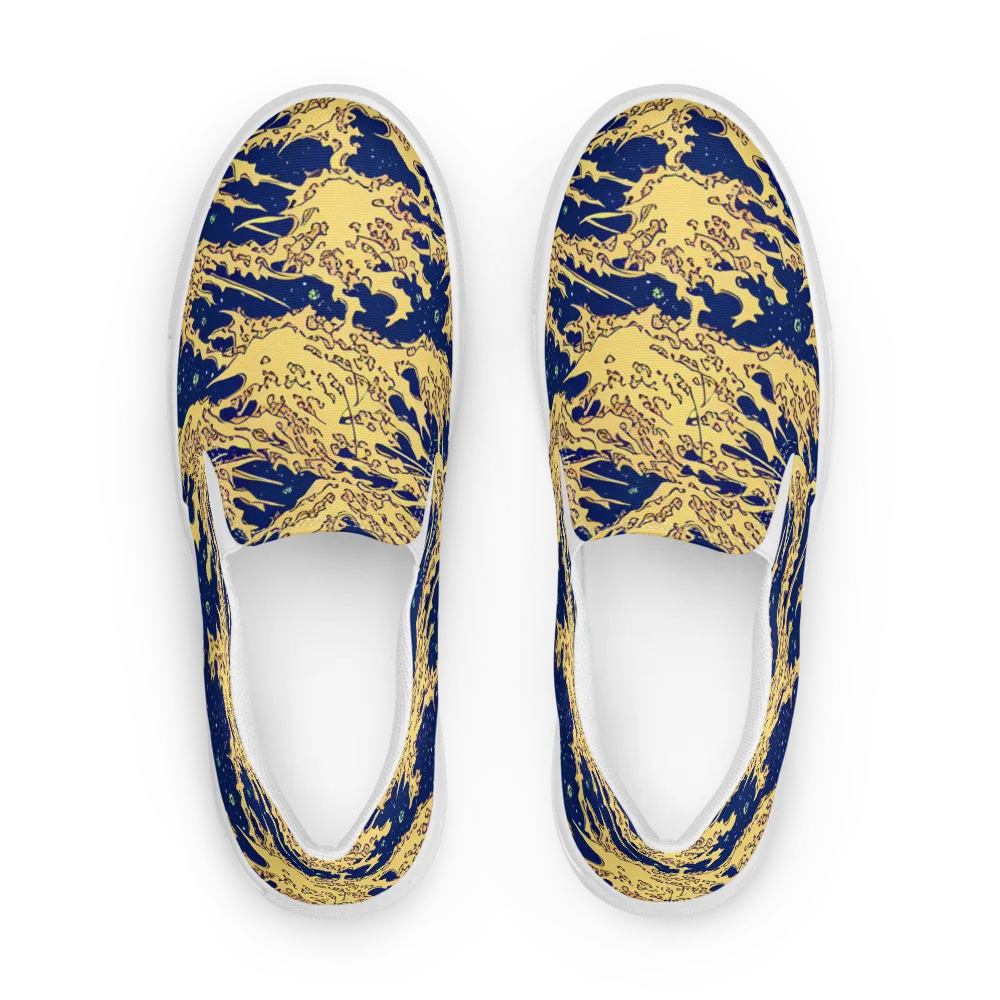 Celestial Ridge on Men's Slip-On Canvas Shoes — Front