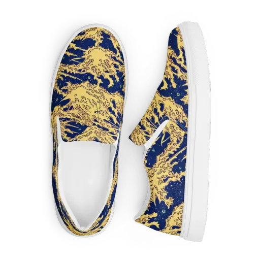 Celestial Ridge on a Men's Slip-On Canvas Shoes